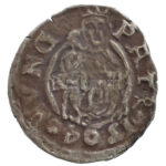1594K-B Denár Ag 'Rudolf' (0,45g) T:2- patina Hungary 1594K-B Denar Ag 'Rudolf' (0,45g) C:VF patina Huszár: 1059.,Unger II.: 811.a