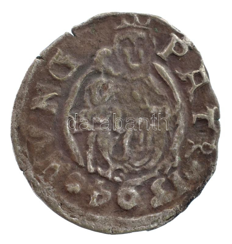 1594K-B Denár Ag 'Rudolf' (0,45g) T:2- patina Hungary 1594K-B Denar Ag 'Rudolf' (0,45g) C:VF patina Huszár: 1059.,Unger II.: 811.a
