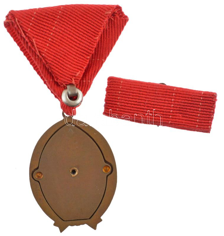1964. 'A Munka Érdemrend' bronz fokozata, zománcozott Br kitüntetés szalagon, miniatűrrel és szalagsávval T:1- - Image 2