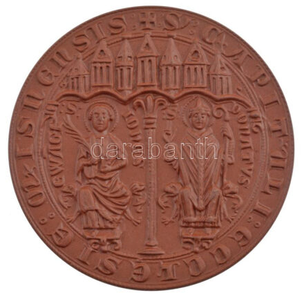 NSZK 1968. 'Hochstift Meissen 968-1968' kerámia emlékérem (60 mm) T:UNC GDR 1968. ' NSZK 1968. 'Hochstift Meissen 968-1968' porcelán plakett (66mm) T:1 FRG 1968. 'Hochstift Meissen 968-1968' Meissen ceramic plaque (60mm) C:UNC