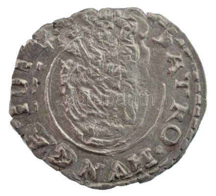 1617K-B Denár Ag 'II. Mátyás' hátlapon veretkettőződés (0,44g) T:1- kitörés Hungary 1617K-B Denár Ag 'Matthias II' double strike on the reverse (0,44g) C:AU crack Huszár: 1141., Unger II.: 870.