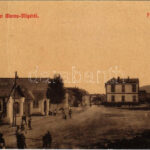 1908 Marosillye, Ilia; Fő utca. W. L. 3119. / main street + 'GYULA-FEHÉRVÁR - BUDAPEST 5. SZ. C' vasúti mozgóposta bélyegző (fa)
