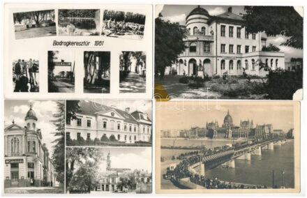 25 db MODERN magyar város képeslap vegyes minőségben / 25 modern Hungarian town-view postcards in mixed quality