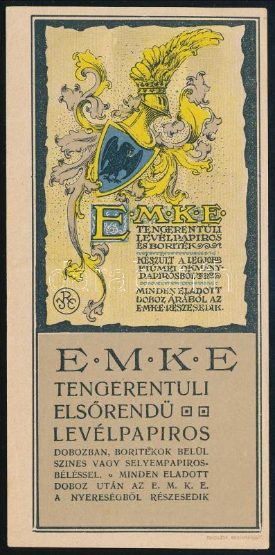 EMKE tengerentúli elsőrendű levélpapír számolócédula