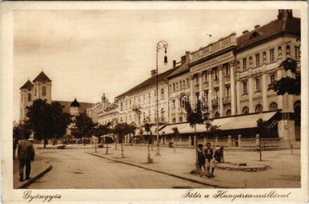 Gyöngyös, Fő tér, Hungária szálloda (EK)