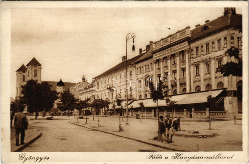 Gyöngyös, Fő tér, Hungária szálloda (EK)