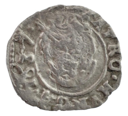 1637K-B Denár Ag 'II. Ferdinánd' (0,46g) T:2 patina, rep. Hungary 1637K-B Denar Ag 'Ferdinánd II' (0,46g) C:XF patina, crack Huszár: 1205., Unger II.: 916.c