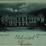 1900 Nagyrőce, Gross-Rauschenbach, Velká Revúca; Fő tér a vendéglővel. Büchler Béla kiadása / main square, restaurant (EB)