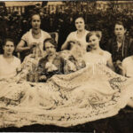 Felsőbánya, Baia Sprie; varró lányok / sewing ladies. Vagányi photo (fl)
