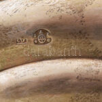 Ezüst (Ag) antik bécsi tányér, jelzett, 1840, mester: CJ.. d:18,5cm, Nettó: 165g - Image 3