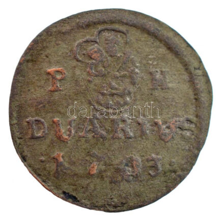 1703K-B Duarius 'I. Lipót' Körmöcbánya (0,55g) T:2,2- patina Hungary 1703K-B Duarius 'Leopold' Kremnitz (0,55g) C:XF,VF patina Huszár: 1500., Unger II.: 1106