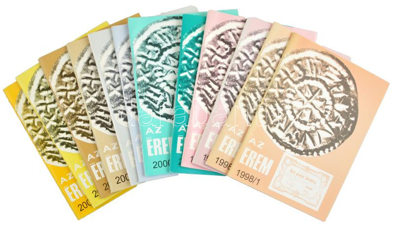 1998-2003. AZ ÉREM c. folyóirat 12db lapszáma jó állapotban, teljes évfolyamok!