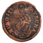 1734K-B Denár billon'III. Károly' (0,46g) T:2- Hungary 1734K-B Denar billon'Charles III' (0,46g) C:VF Huszár 1639., Unger II.: 1210.