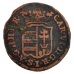 1734K-B Denár billon'III. Károly' (0,46g) T:2- Hungary 1734K-B Denar billon'Charles III' (0,46g) C:VF Huszár 1639., Unger II.: 1210. - Image 2