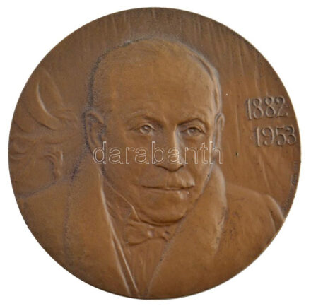 Szovjetunió 1983 'Imre Kalman / Kálmán Imre 1882-1953 zeneszerző ' bronz emlékérem s: Szaliman d:60 mm T: 1- / 1983 Soviet Union ' Imre Kalman composer' bronze commemorative coin d: 60 mm, C: AU