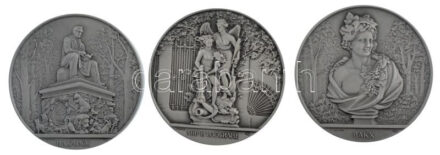 Szovjetunió DN 'Leningrádi nyári művészeti fesztivál' Al emlékérem (3xklf) (57mm) T: 1- Soviet Union ND 'Leningrad Summer Scuplture Festival' Al commemorative medallion (3xdiff) (57mm) C: AU