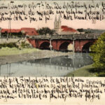 1905 Ipolyság, Sahy; Ipoly híd, templom. Neumann Jakab kiadása / Ipel river bridge, church