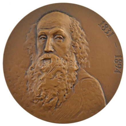 Szovjetunió 1982 'Nyikolai Nyikolajevics Ge (1831-1894)' bronz emlékérem s: Voroncsov d:60 mm T: 1- / 1982 Soviet Union 'Nikolai Nikolaievich Ghe' bronze commemorative coin d: 60 mm, C: AU