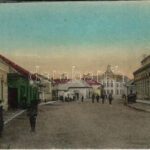 Fülek, Filakovo; Fő utca, üzletek. Vasúti Levelezőlapárusítás 7530. / main street, shops (r)