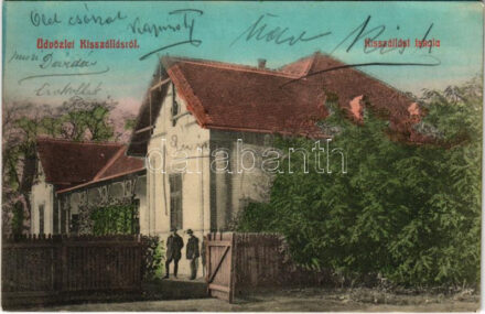 Kisszállás (Bács), Iskola. Roznofszky József kiadása (Rb)