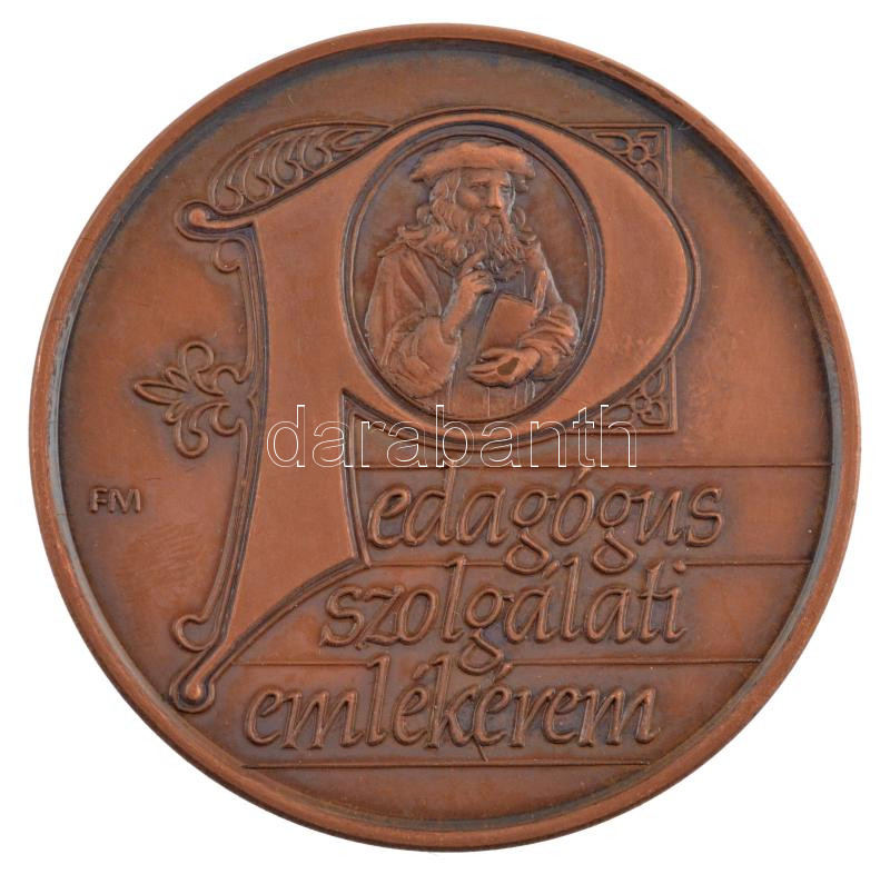 Fritz Mihály (1947-) DN 'Pedagógus Szolgálati Emlékérem' bronz emlékérem (42,5mm) T:1-