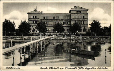 1938 Balatonőszöd, Kereskedelmi Minisztérium Tisztviselői Jóléti Egyesülete üdülőháza, 'Jutka' csónak (EK)