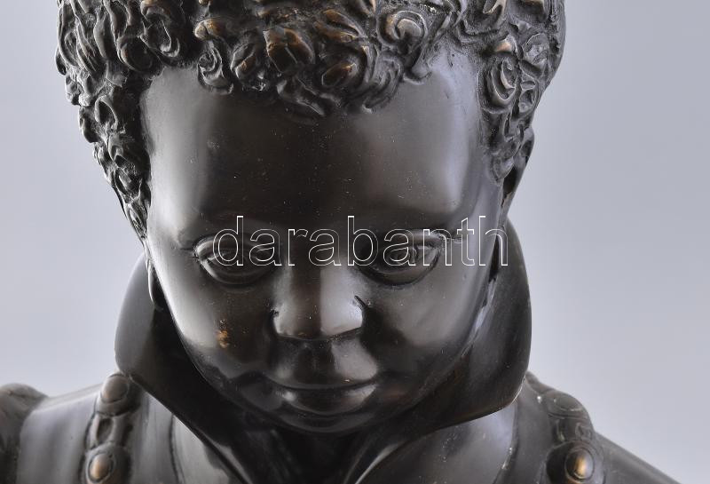 Jelzés nélkül: Aquasi Boachi. Öntött patinázott bronz, 1900 körül m: 52 cm - Image 2