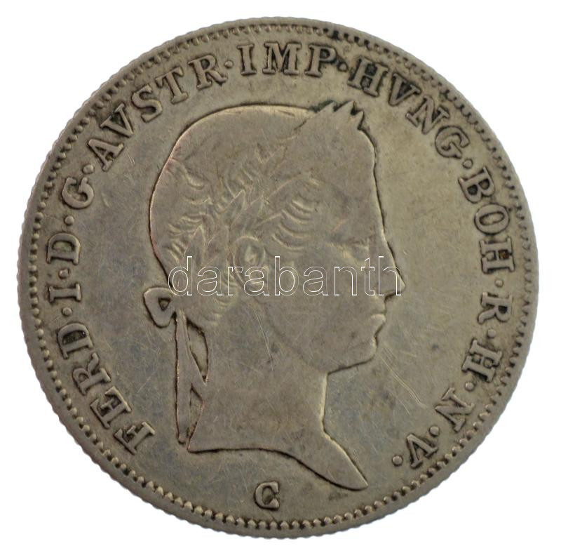 Ausztria 1839C 10kr Ag 'V. Ferdinánd' (3,84g) T:2- Austria 1839C 10 Kreuzer Ag 'Ferdinand V' (3,84g) C:VF Krause KM# 2202 - Image 2