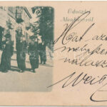 Üdvözlet Munkácsról. Zsidó férfiak, Judaika. Bertsik Emil kiadása / Greetings from Mukachevo. Jewish men, Judaica (EB)