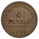 Német Államok / Hannover 1844S 6pf Ag 'Ernst August' T:2- German States / Hannover 1844S 6 Pfennig 'Ernst August' C:VF Krause KM# 198