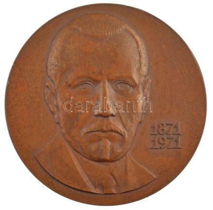 Ukrajna 1971. 'Vaszil Stefanik ukrán író születésének 100. évfordulója 1871-1971' kétoldalas bronz emlékérem tokban (64mm) T:1- ph Ukraine 1971. 'The 100th Anniversary of the birth of ukrainian writer, Vasil Stefanik' two-sided bronze