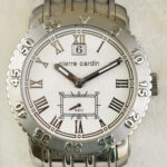 Pierre Cardin férfi quartz karóra, fém szíjjal, működik, d: 45mm - Image 2