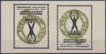 1937 Aranykoszorús mesterverseny emlékív