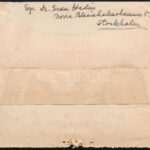 1929 Sven Hedin (1865-1952) svéd felfedező autográf megcímzett levélborítékja - Image 2