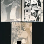 cca 1970 5 db régi porno fotó, kissé sérült, 12x9 cm