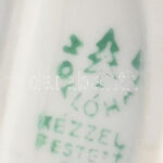 Hollóházi fuvolás fiú. Kézzel festett, jelzett, restaurált. 14 cm - Image 2