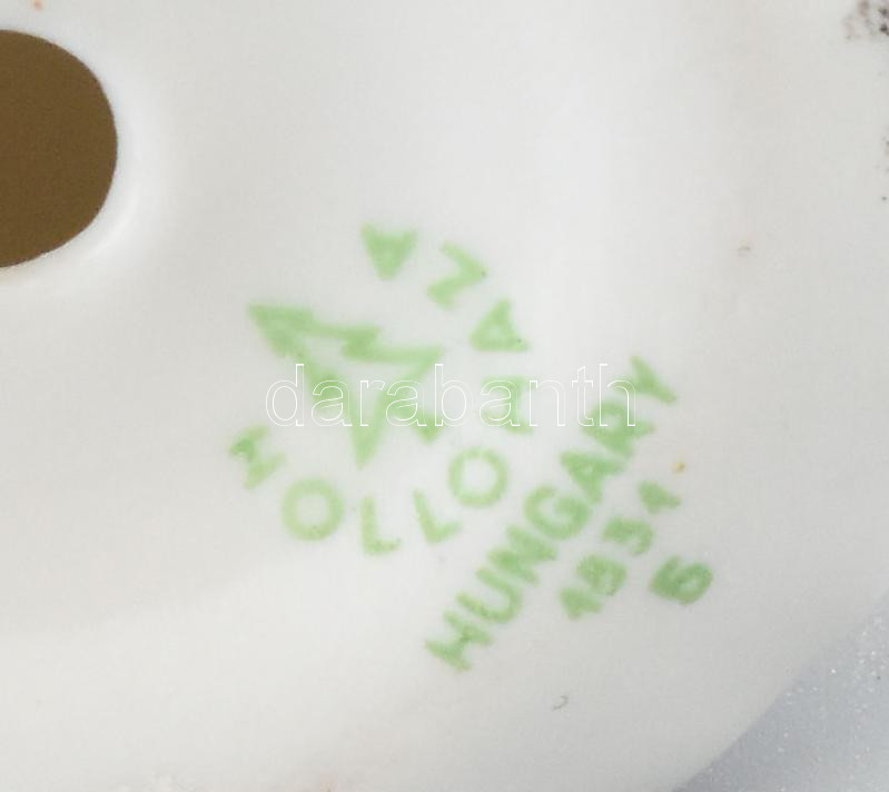Hollóházi matyó menyecske. Kézzel festett, jelzett, hibátlan. 11 cm - Image 2