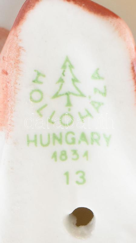 Hollóházi kacsa. Kézzel festett, jelzett, hibátlan. 12 cm - Image 2