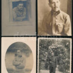 cca 1915-1940 Vegyes katonai fotó tétel, 8 db, sérülésekkel, 8×9,5 és 15×10 cm közötti méretekben
