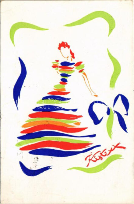 Kistexx. Budapest Nemzetközi Vásár. Kispesti Textilgyár reklámlapja / Hungarian textile factory advertisement + '1940 XXXV. Budapesti Nemzetközi Vásár Horthy Miklós Országlásának 20. évében' So. Stpl (EK)