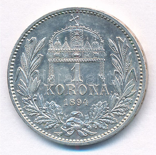 1894KB 1K Ag 'Ferenc József' T:2 Adamo K5 - Image 2