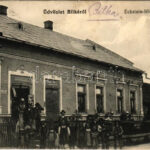 1919 Bilke, Bilok, Bilki, Bilky; Eckstein-féle ház / house and shop of Eckstein + 'Ceskosl. strel. pluk c. 30.' (EM)