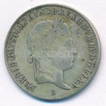1848B 20kr Ag 'V. Ferdinánd' T:2-,3 patina, juszt. Hungary 1848B 20 Kreuzer Ag 'Ferdinand V' C:VF,F patina, adjustment Huszár: 2081., Unger III.: 1419.