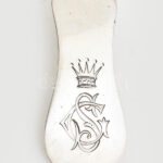 Ezüst(Ag) 'S.G.' monogramos nagyvilla, 6 db, jelzett, h: 22 cm, nettó: 493 g - Image 2