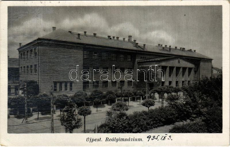 1935 Budapest IV. Újpest, Reálgimnázium (EK)