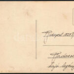 1928 Bp., 'Badacsony' hajó legénysége a hajó fedélzetén, a hátoldalon feliratozott fotólap, 14x9 cm - Image 2