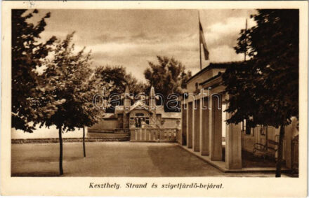 Keszthely, Strand és szigetfürdő bejárat (EK)