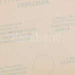 cca 1975 A Magyar Borok Követei Társaság kitöltetlen, fémplakettes diplomája - Image 3
