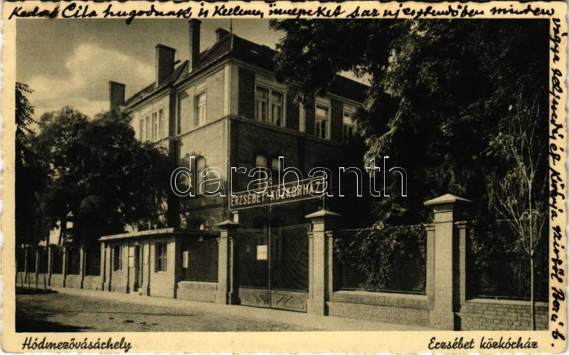 1920 Hódmezővásárhely, Erzsébet közkórház