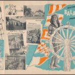 cca 1965 Balaton, képes-rajzos Ibusz kiadvány francia és angol nyelven, jó állapotban